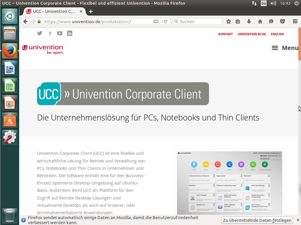 Univention Corporate Client desktop